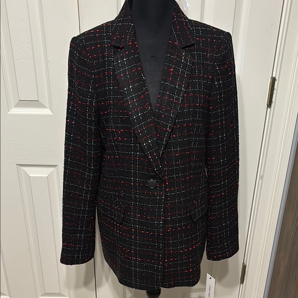 Calvin Klein Plus Tweed Jacket - Picture 1 of 16